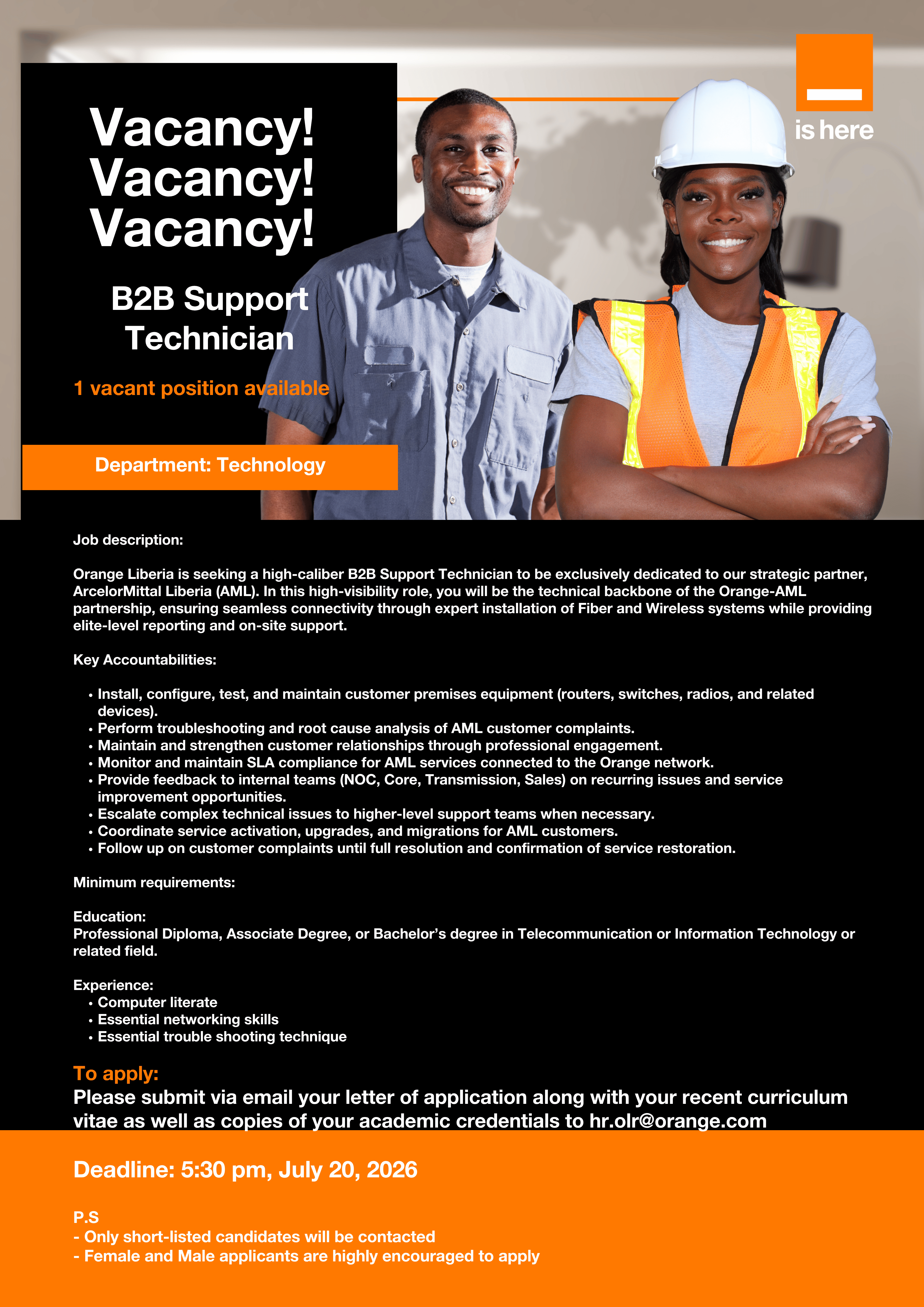 B2B Support Technician
